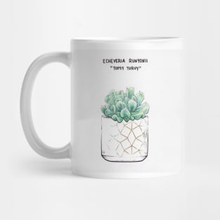 Topsy Turvy Succulent Mug